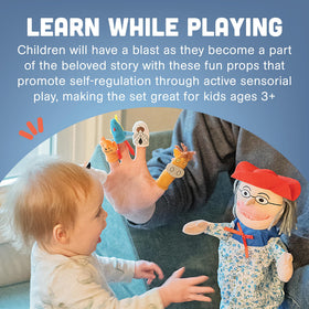 Soft washable fabric of the prop set for quick cleanup after play sessions.
