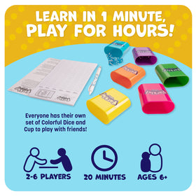 Continuum Games Farkle Deluxe score sheets help track points clearly.