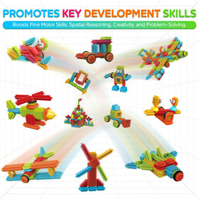 A child-focused building center activity using Contixo blocks