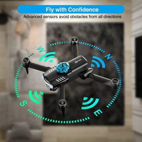 Contixo F19 altitude hold stabilizes hover for steady footage