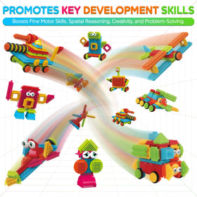Contixo group activity with bristle tiles supports cooperative classroom play.