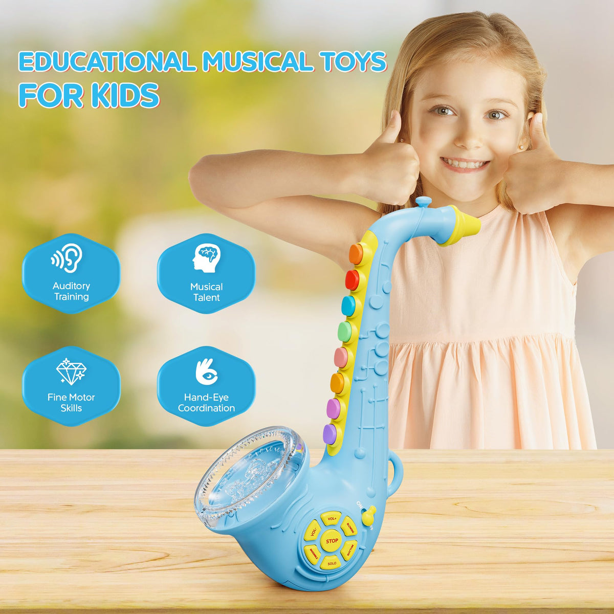 Contixo KT1 light and button melodies demo for engaging early music exploration.