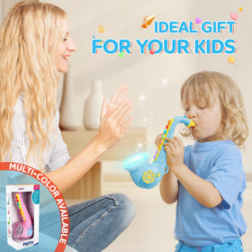 Contixo KT1 trumpet with shoulder strap and detachable mouthpiece for portable play and practice.