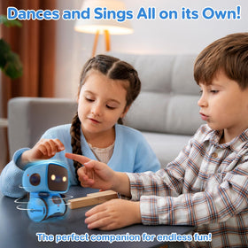 Contixo R1 blue voice-recording feature, enables personalized storytelling and pretend play