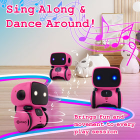 Contixo R1 pink robot toy, compact size ideal for small play areas.