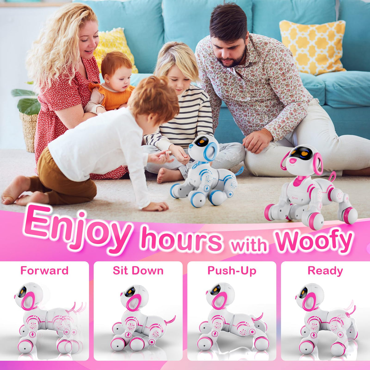 Contixo R3 sings and barks, enhancing playtime with fun sounds.