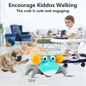 Control Future Crawling Crab Toy delights siblings and pets during family play