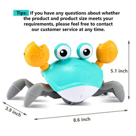 Control Future Crawling Crab Toy durable design supports rough toddler play