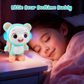 Control Future Little Bear Story Dream Projector in bedtime setting with STEM mode