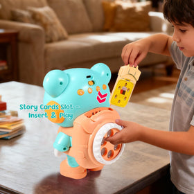 Control Future Little Bear Story Dream Projector volume control in use