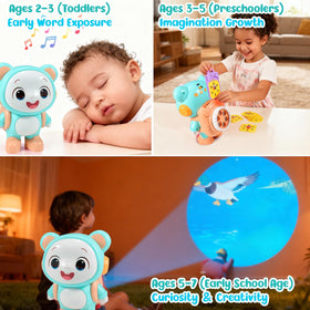 Control Future Little Bear Story Dream Projector gift-ready packaging