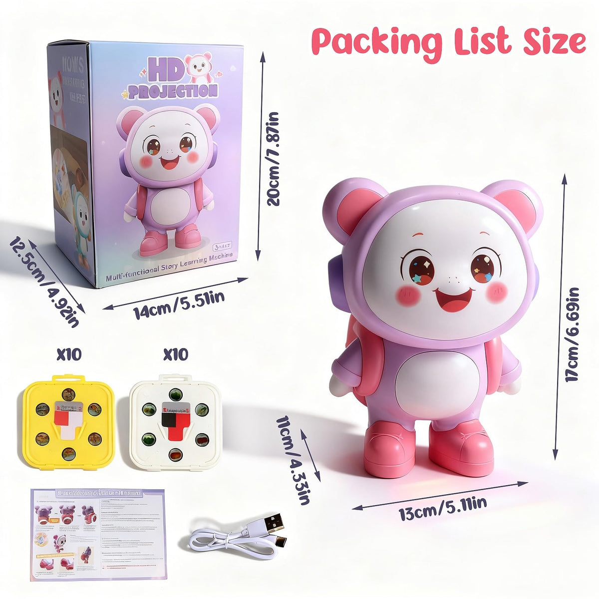 Control Future soft night light feature enhances quiet play and bedtime ambiance.