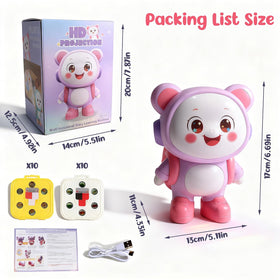 Control Future soft night light feature enhances quiet play and bedtime ambiance.