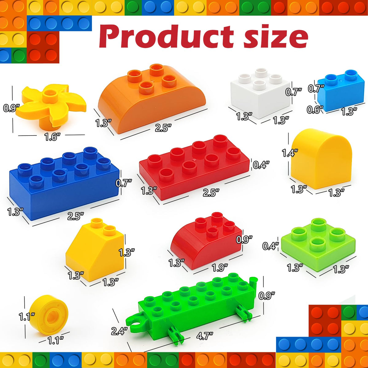 CONVENTEJOY blocks with 12 shapes and color stickers inspire diverse builds.