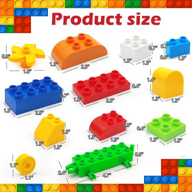 CONVENTEJOY blocks with 12 shapes and color stickers inspire diverse builds.