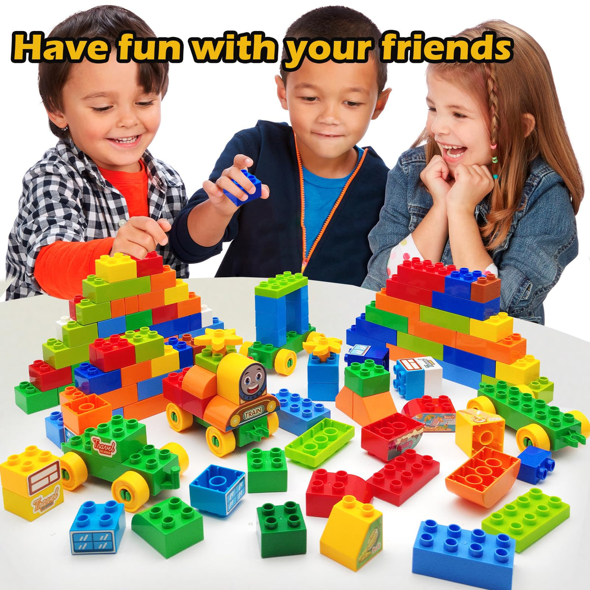 CONVENTEJOY 12 shapes with color stickers spark design ideas and imaginative play.