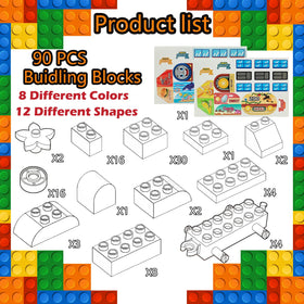 CONVENTEJOY colorful blocks in seven colors boost color recognition and design ideas.