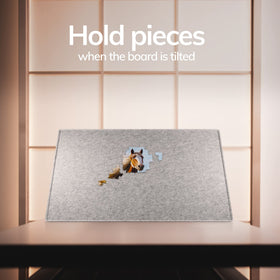 Coobe felt table top offers soft surface and convenient storage when taking a puzzle break.