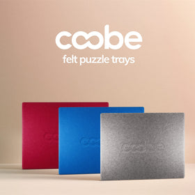Coobe gray 1000-piece board supports stable tilting while holding pieces in place.