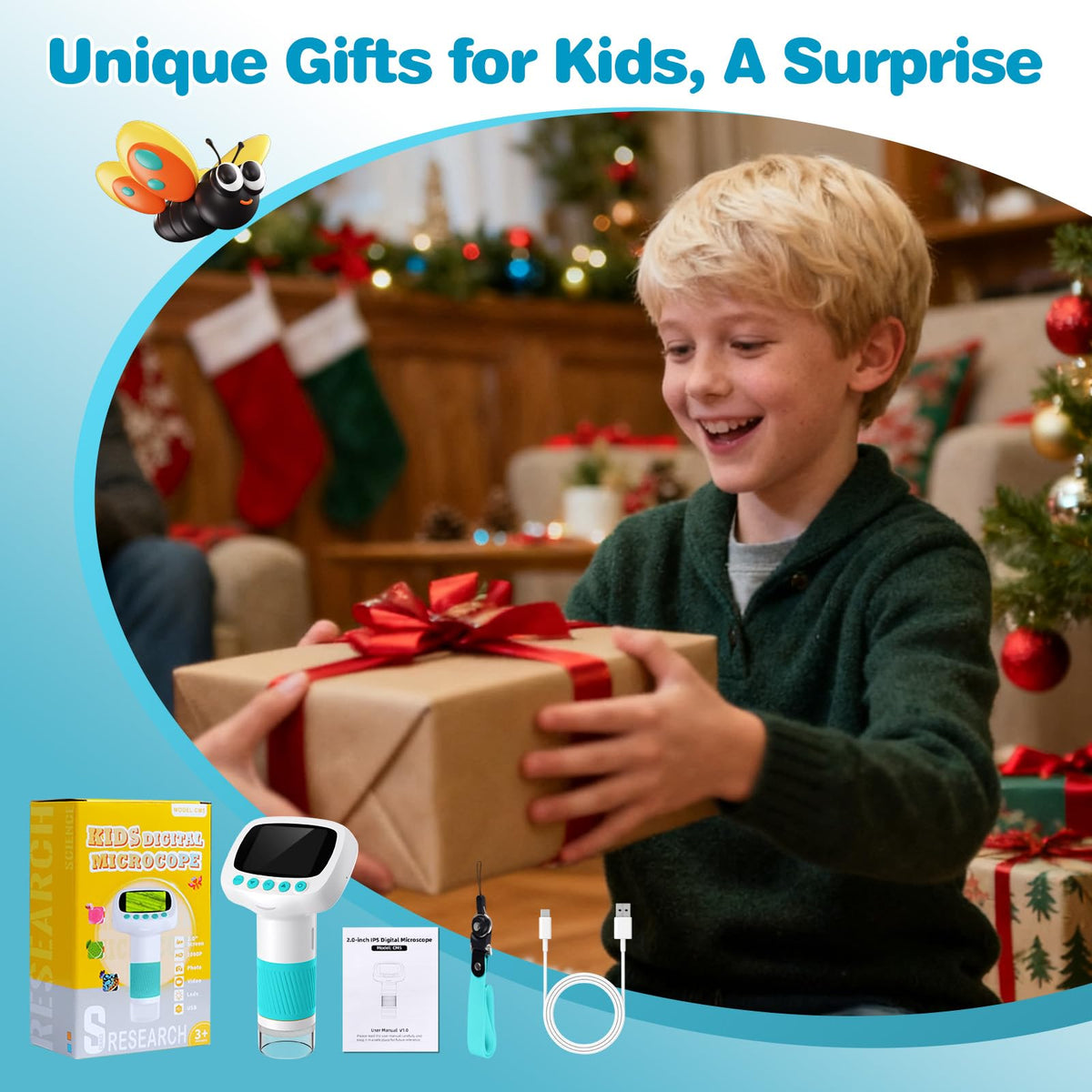 Coobest compact microscope makes a thoughtful gift for holidays