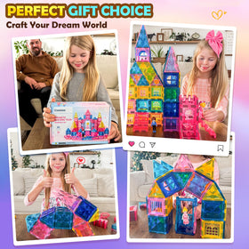 Coodoo Diamond Tiles magnetic shapes promote STEM skills through hands-on building