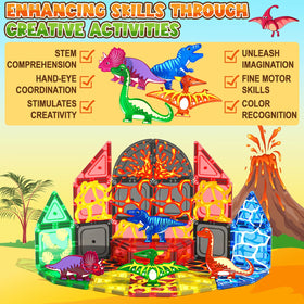 Coodoo Gift-ready dinosaur tiles ideal for birthdays and holidays.
