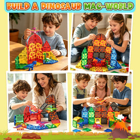 Coodoo Magnetic Dinosaurs connect securely for stable builds and creative play.