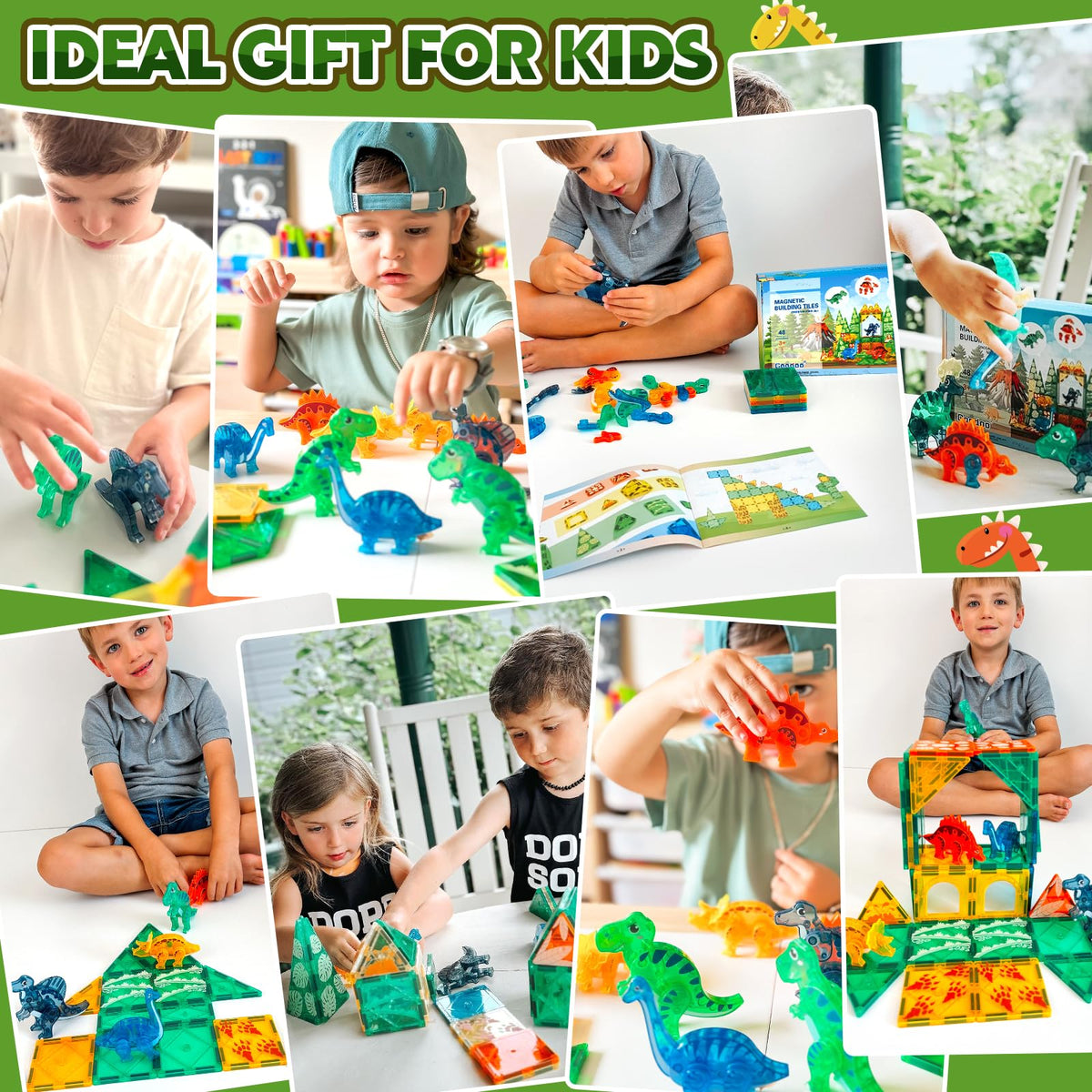 Coodoo Dinosaur Tiles with Spinosaurus for dynamic building