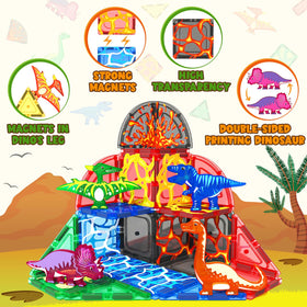Coodoo Durable magnets ensure safe, lasting construction during dinosaur adventures.