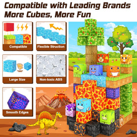 Coodoo diverse dinosaur scenes spark creative storytelling and building