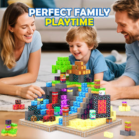 Coodoo Magnetic Blocks aiding finger dexterity and focus during play