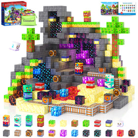 Coodoo Magnetic Blocks in rainforest mine adventure boost imaginative play