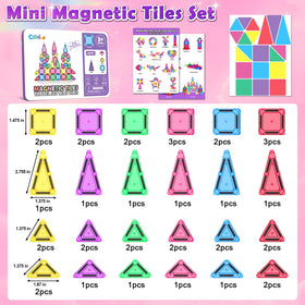 Coodoo tiles in six bright colors support color recognition and sorting.