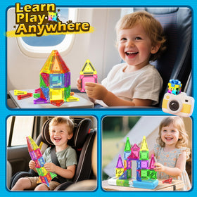 Coodoo mini-tiles compatible with standard 3-inch tiles for expanded play.