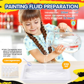 Coodoo marbling tray and tools for easy color swirls