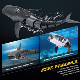 Coodoo Shark Toy USB charging, convenient recharge after fun sessions.