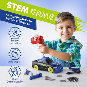 Coogam 26-piece set displayed for build-and-rebuild play, encouraging construction skills.