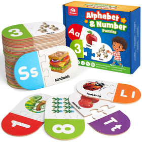 Coogam alphabet matching cards set for early literacy development.