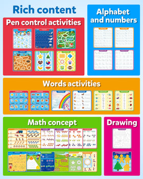 Coogam alphabet-writing pattern cards support early literacy and handwriting control.