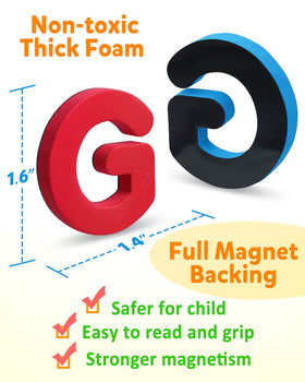 Coogam bright color foam letters enhance decoding and engagement