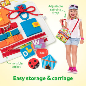 Coogam Busy Book color and shape page sparks recognition and sorting skills