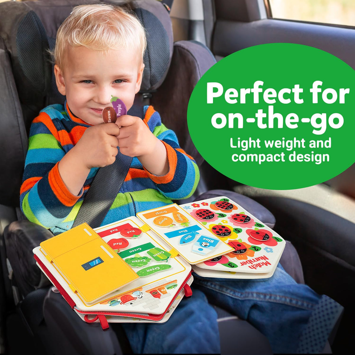 Coogam Busy Book doodle page invites creativity and fine motor practice