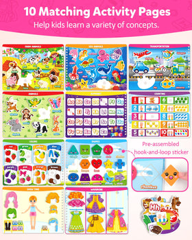 Coogam color shapes and animals activities boost recognition and early literacy
