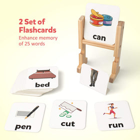 Coogam colorful toddler illustrations on cards that attract attention and sustain focus