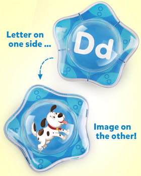 Coogam colorful letter bubbles with pictures inside stimulate exploration