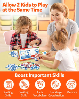 Coogam magnetic board for portable CVC word building