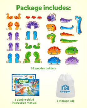 Coogam durable wooden construction with smooth surfaces and rounded corners for kid-friendly play.