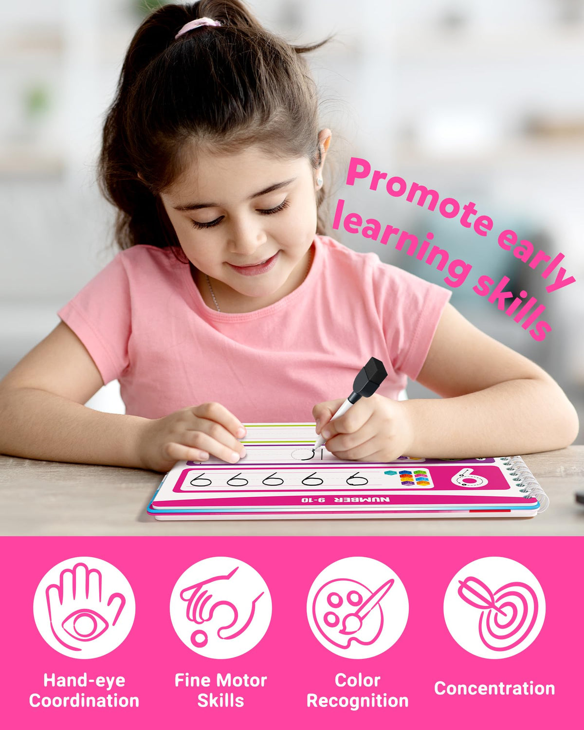 Coogam draw and write pages promote creative expression and fine motor control