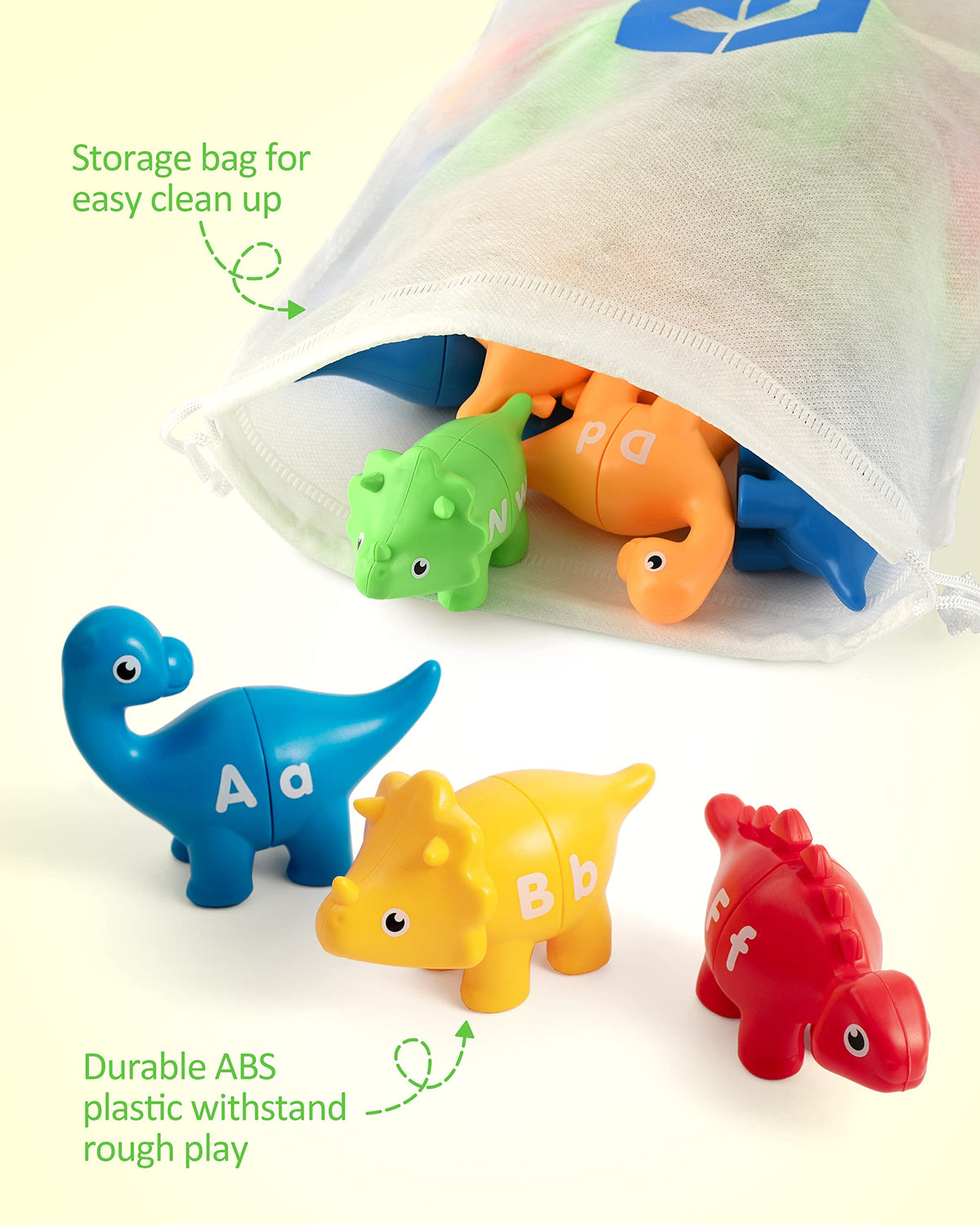 Coogam drawstring storage bag keeps all 26 pieces organized and portable.