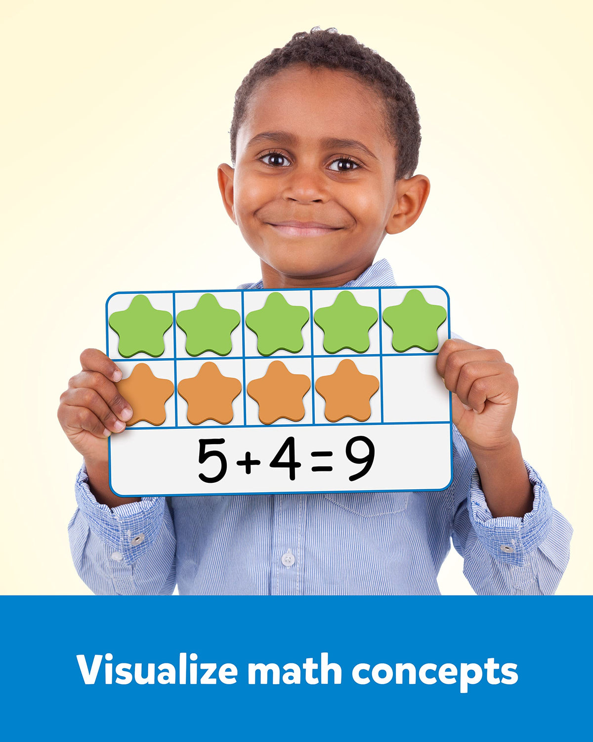 Coogam vibrant dry-erase markers for quick math practice.